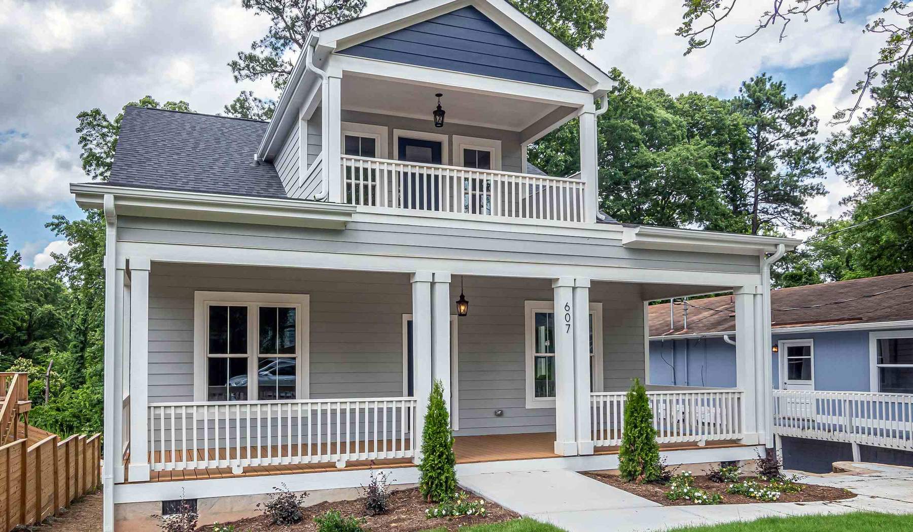 A well-kept North Shore home with a covered front porch
